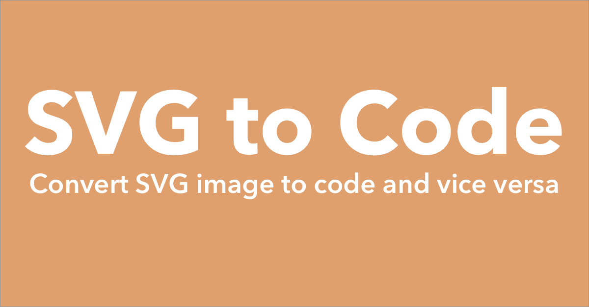 SVG To Code Online Converter